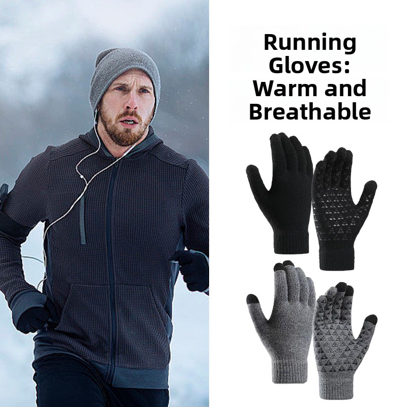 Wool Glove Lined - Sarung Tangan Olahraga Lari Outdoor Unisex,