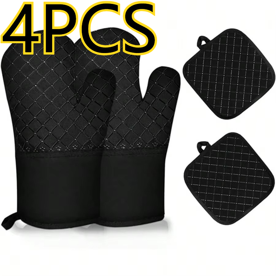 Heat Resistant Glove - 4 Pasang Sarung Tangan Silikon untuk